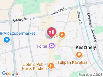 Muskátli Kávézó Keszthely a térképen