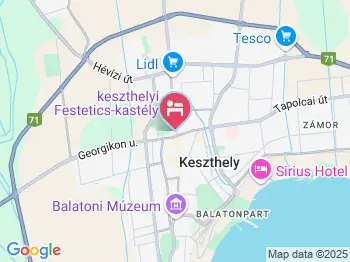 Párizsi Udvar Panzió Keszthely a térképen