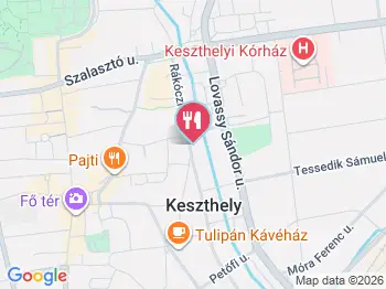 Pizza Giuseppe Keszthely a térképen
