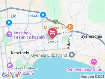 Szente Vendégház Keszthely a térképen