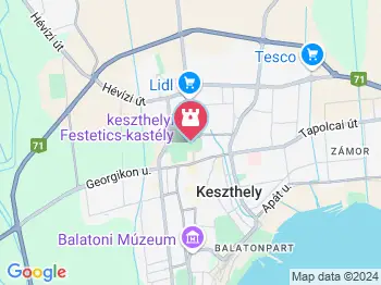 Szűz Mária kereszttel Keszthely a térképen