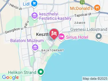 Tarr Apartmanok Keszthely a térképen