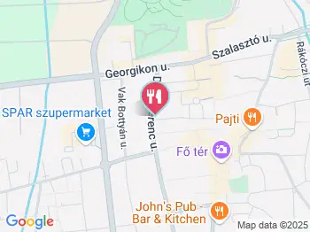 Télikert Keszthely a térképen