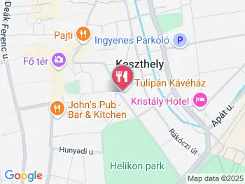 Tulipán Kávéház Keszthely a térképen