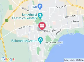 Vajda János Gimnázium Keszthely a térképen