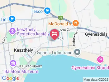 Vili Apartmanház Keszthely a térképen