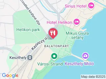 Vitorlás Bisztró Keszthely a térképen