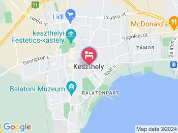 Vitorlás Hotel Keszthely Keszthely a térképen