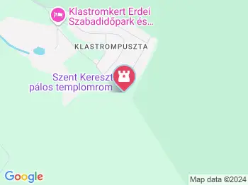 Szent Kereszt pálos templomrom Kesztölc a térképen