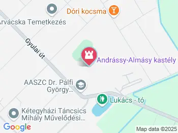 Andrássy-Almásy kastély Kétegyháza a térképen