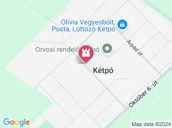 Betyárok kútja Kétpó a térképen