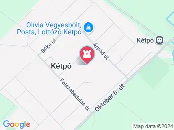 Hétvezér sétány Kétpó a térképen