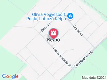 Nándorfehérvári csata emlékműve Kétpó a térképen