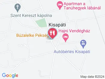 Búzalelke Pékség Kisapáti a térképen
