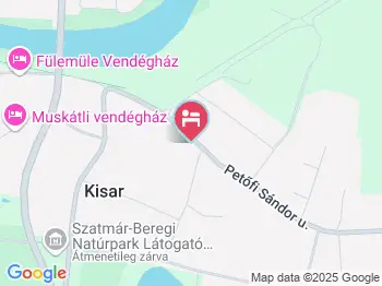 Hortenzia Vendégház Kisar a térképen