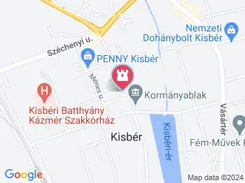 Báró Wenckheim Béla lovasszobra Kisbér a térképen