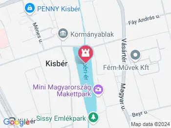 Kisbéri Park-tó Kisbér a térképen