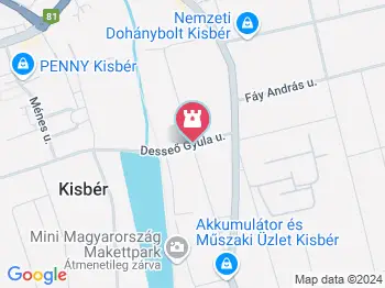 Nagyboldogasszony templom Kisbér a térképen