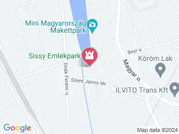 Sissy Emlékpark Kisbér a térképen