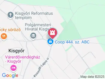 Jézus Szíve templom Kisgyőr a térképen