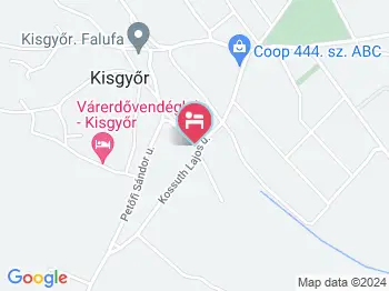 Kemencés Vendégház Kisgyőr a térképen