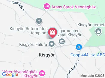 Reformációs emlékharangláb Kisgyőr a térképen