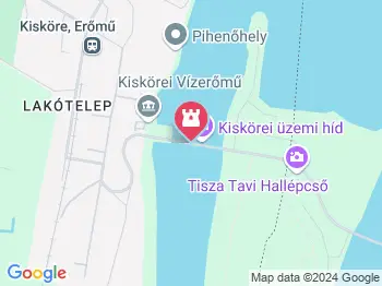 Kiskörei vízerőmű Kisköre a térképen