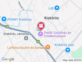 Jókai Mór Kiskőrös a térképen