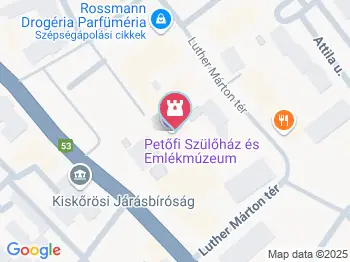 Műfordítói szoborpark Kiskőrös a térképen