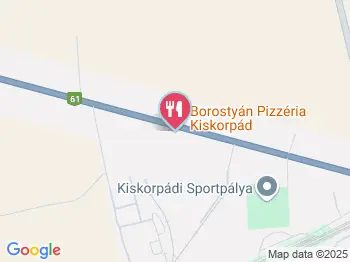 Borostyán pizzéria Kiskorpád a térképen