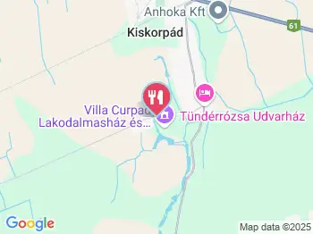 Villa Curpád Kiskorpád a térképen