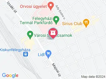 1956-os emlékmű Kiskunfélegyháza a térképen