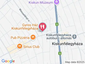 Club Silver Kiskunfélegyháza a térképen