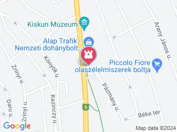 Dr. Holló Lajos szobra Kiskunfélegyháza a térképen