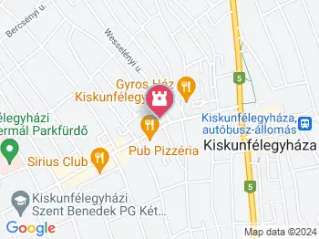 Égi vándor Kiskunfélegyháza a térképen