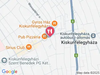 Fábián Fagyizó Kiskunfélegyháza a térképen