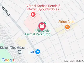 Félegyházi Termál Parkfürdő Kiskunfélegyháza a térképen
