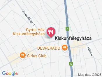 Fodor Cukrászat Kiskunfélegyháza a térképen