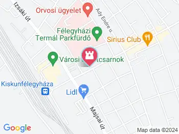 Kiskunfélegyházi platánsor Kiskunfélegyháza a térképen