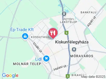 Kulacs Vendéglő Kiskunfélegyháza a térképen