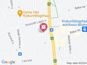 Nepomuki Szent János szobor Kiskunfélegyháza a térképen