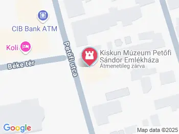 Petőfi Sándor Emlékház Kiskunfélegyháza a térképen