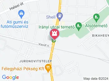 Petőfi Sándor szobra Kiskunfélegyháza a térképen