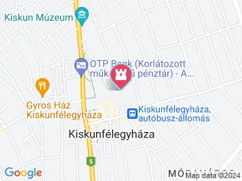 Sarlós Boldogasszony-templom Kiskunfélegyháza a térképen