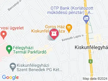 Szent István-plébániatemplom Kiskunfélegyháza a térképen