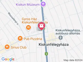 Városháza Kiskunfélegyháza a térképen