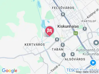 Csipke Hotel Kiskunhalas a térképen