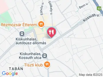 Grande Mediterrán Cukrászda Kiskunhalas a térképen