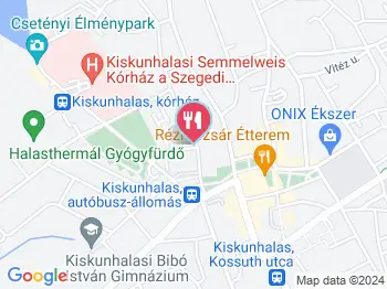 Hambusz Kiskunhalas a térképen