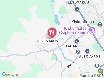 Tölgyfa Vendéglő Kiskunhalas a térképen